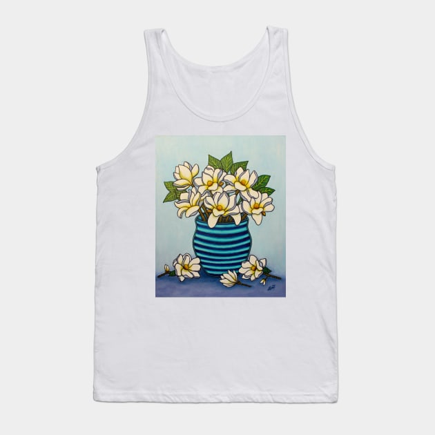 Magnolia Grandiflora, A Southern Charm Tank Top by LisaLorenz